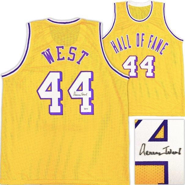NBA - Jerry West - Autograph - Geel op maat gemaakt, Verzamelen, Overige Verzamelen