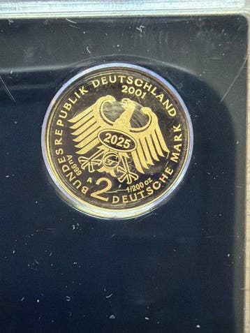 Duitsland. Gold medal Deutsche Mark - 1/200 oz (.999) Gold