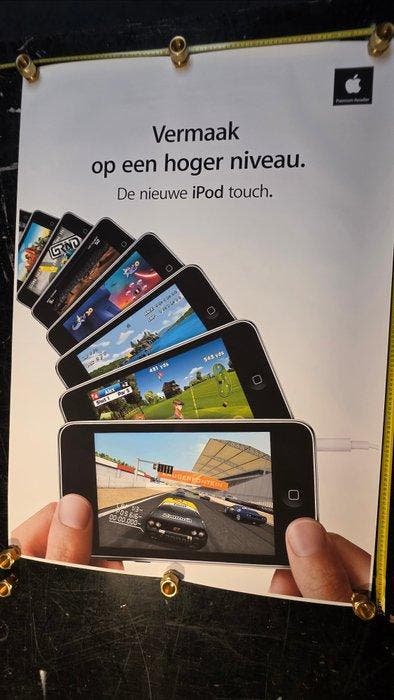 Rare Original Apple Dealer Poster Vermaak op een hoger, Games en Spelcomputers, Spelcomputers | Overige Accessoires