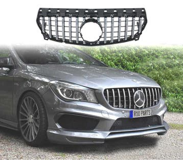 CALANDRE MERCEDES CLA C117 16-18 LOOK AMG GT NOIR CHROMÉ, Verzenden