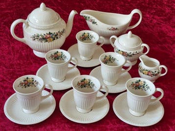 Wedgwood - Koffieservies (16) - CANWAY - Aardewerk - Voor 6