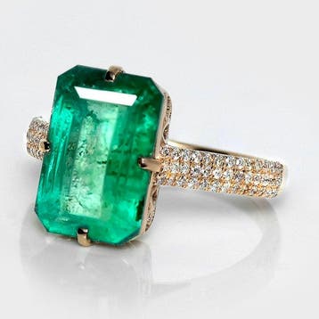 Sans prix de réserve - Bague - 14 carats Or rose, IGI 5,15, Nieuw