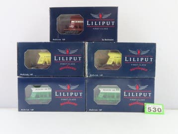 Liliput H0 - 224614/224624/224604 - Modeltrein goederenwagon, Nieuw