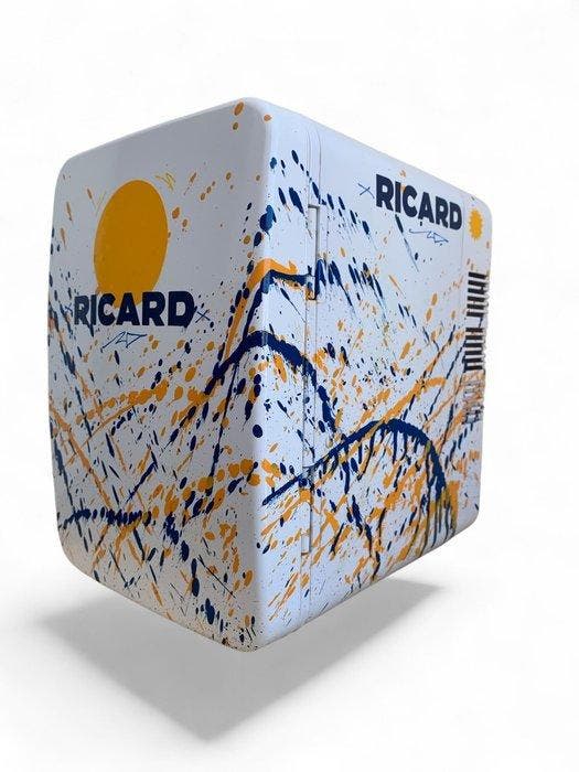 Koelkast - PVC - Mini-koelkast Ricard Pop Art, Antiek en Kunst, Antiek | Wandborden en Tegels