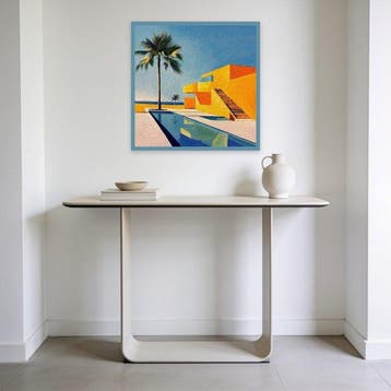 Alexy Berthelot - Palm yellow house pool 4 (LIMITED PRINT)