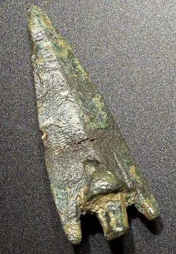 Grec ancien, hellénistique Bronze Arrowhead - 4.5 cm, Antiquités & Art