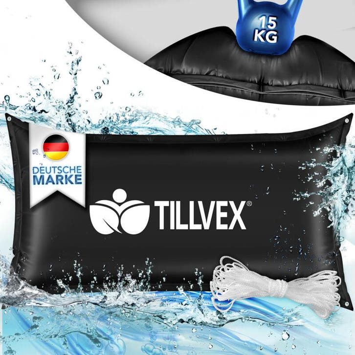 Zwembad kussen - Luchtkussen zwembad - 200x400 cm - Zwart -, Jardin & Terrasse, Accessoires de piscine, Envoi