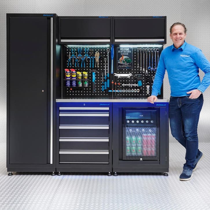 Datona Werkplaatsinrichting PREMIUM RVS werkblad met, Bricolage & Construction, Établis, Enlèvement ou Envoi