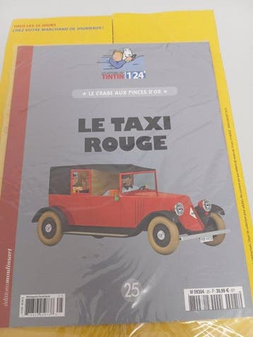 collection Hachette 1/24 - Voiture miniature - Le Taxi Rouge