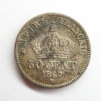 Frankrijk. Napoléon III. 50 Centimes 1867-BB, Strasbourg, Postzegels en Munten