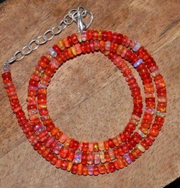 Opaal AA ++ Natuurlijk mineraal Rood- 9 g - (1)