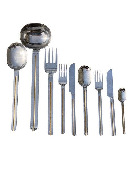 MORINOX - Bestekset voor 12 personen (39) - Staal - zeldzaam, Antiquités & Art, Antiquités | Meubles | Tables