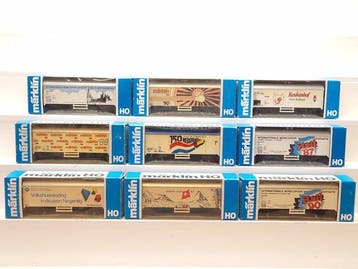 Märklin H0 - Modeltrein goederenwagon (9) - 9x, Nieuw