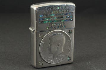 Zippo - J.F. Kennedy - Zakaansteker - metaal