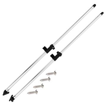 vidaXL Biminitop steunpalen 2 st aluminium, Watersport en Boten, Verzenden, Nieuw
