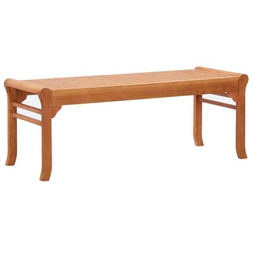 vidaXL Tuinbank 2-zits 120 cm massief eucalyptushout, Tuin en Terras, Verzenden, Nieuw