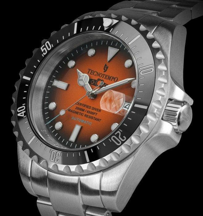 Tecnotempo - Automatic Diver 2000M - Limited Edition, Handtassen en Accessoires, Horloges | Heren