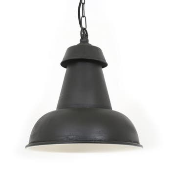 hanglampen Messing Hanglamp Logan Antiek Zwart, Huis en Inrichting, Lampen | Hanglampen, Verzenden, Nieuw