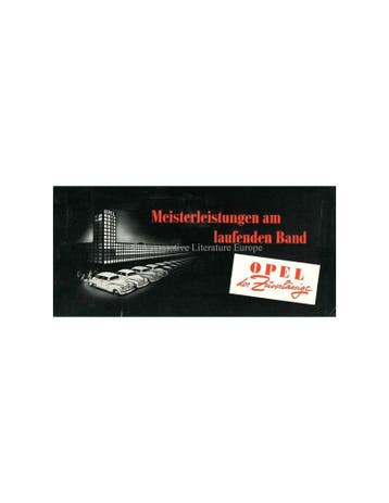 1951 OPEL OLYMPIA & KAPITÄN BROCHURE DUITS, Ophalen of Verzenden, Nieuw