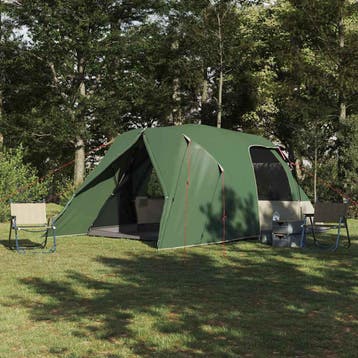 vidaXL Dome Tent voor 6 Personen 6-persoons Groen, Verzenden, Nieuw