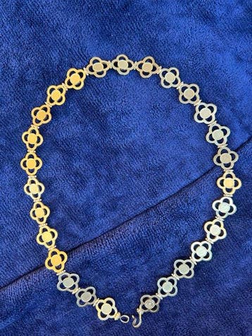 Zonder minimumprijs - Choker halsketting Zilver Granaat -