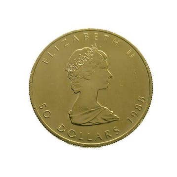 Canada. 50 Dollars 1988 - Maple Leaf 1 Oz.