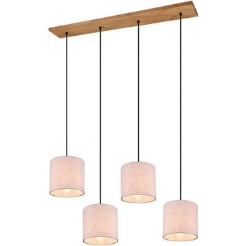 LED Hanglamp Trion Elmo - 4-lichts E27 fitting, Antiek Nikke, Verzenden, Nieuw