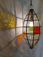 Plafondlamp - Glas-in-lood - Ambachtelijk glas-in-lood