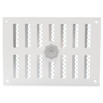 Aluminium afsluitbaar schuifrooster opbouw 215 x 150mm - WIT, Doe-het-zelf en Bouw, Verzenden, Nieuw