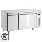 Koelwerkbank | 420L | 3 Deuren (1/1 GN) | 0°C/+10°C  | Voor, Verzenden