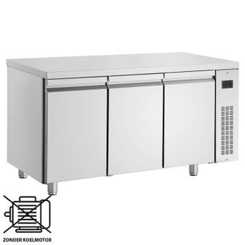 Koelwerkbank | 420L | 3 Deuren (1/1 GN) | 0°C/+10°C  | Voor, Verzenden, Nieuw in verpakking