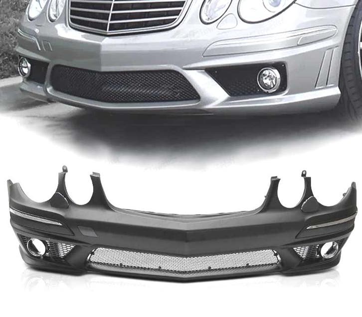 PARE-CHOCS FRONTAL MERCEDES W211 06-09 LOOK AMG E63, Auto-onderdelen, Carrosserie, Verzenden