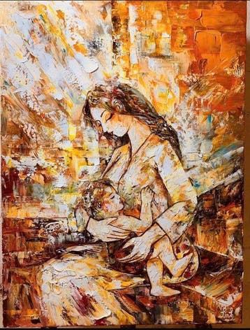 Le Van L (1987) - Maternité de Lumière 80 60 cm