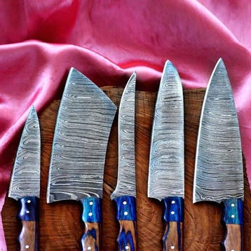 Keukenmes - 636 - Staal, Hout, Handgemaakt verzamelobject: