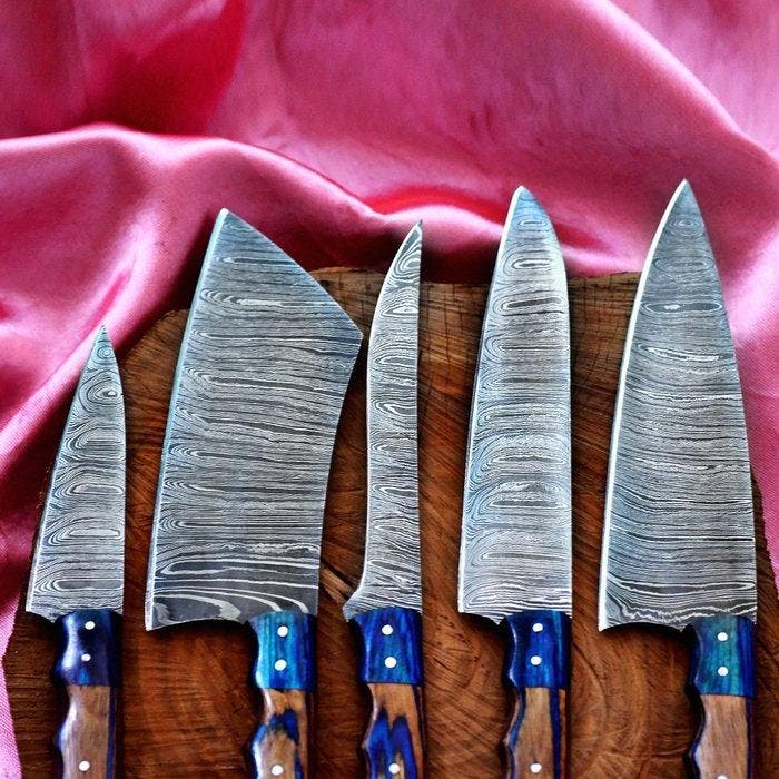 Keukenmes - 636 - Staal, Hout, Handgemaakt verzamelobject:, Antiek en Kunst, Antiek | Keukengerei