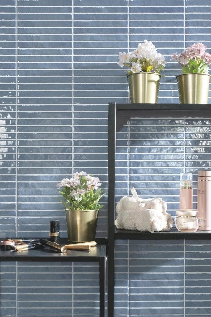 Wandtegel Cifre Kromo Blauw Glans Mozaiektegel 35x35, Doe-het-zelf en Bouw, Tegels, 20 tot 40 cm, 20 tot 40 cm, 10 m² of meer