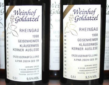 1998 + 2000 Kerner Auslese + Kerner Spätlese - Geisenheimer, Nieuw