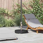 vidaXL Parasolvoet Zwart Ø 45 x 37.5 cm Graniet, Tuin en Terras, Verzenden, Nieuw