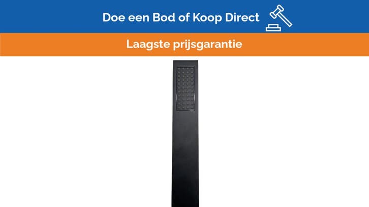 Bieden: Meir WMK25965 black massage shower head, Bricolage & Construction, Sanitaire, Enlèvement ou Envoi