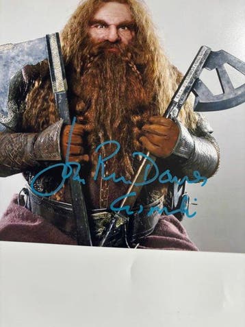 Lord of the Rings - Signed by John Rhys Davies, Verzamelen, Nieuw