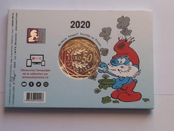 Frankrijk. 50 Euro 2020 Le Grand Schtroumpf (Zonder