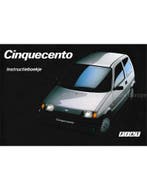 1994 FIAT CINQUECENTO INSTRUCTIEBOEKJE NEDERLANDS, Ophalen of Verzenden