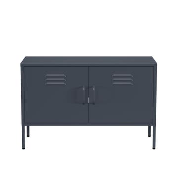 Lendo Online Meuble TV 100x40x65 cm Métal Anthracite, Nieuw