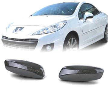 CLIGNOTANTS RÉTROVISEURS POUR PEUGEOT CITROEN LED NOIR FUMÉ, Verzenden, Nieuw