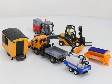 Strassenbau set +- 1:24 (Automodellen), Hobby & Loisirs créatifs, Voitures miniatures | 1:24, Ophalen of Verzenden