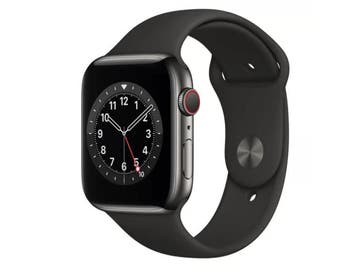 Apple Watch Series 6 - 44mm Cellular Roestvrij Staal -, Verzenden, Zo goed als nieuw, Apple