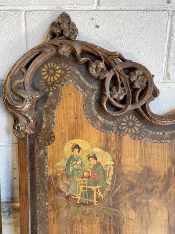 Bed (4) - Gietijzer, Smeedijzer - Bed uit de Liberty-periode