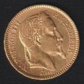 France. Napoléon III. 20 Francs 1866-BB, Strasbourg