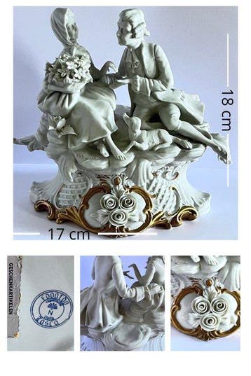 Capodimonte, Edoardo Tasca - Beeldje - Biscuit porselein
