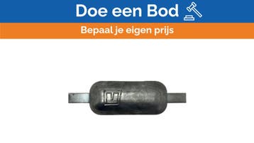 Bieden: Vetus Zinc Anode Block WOA004Z Weld-On 3 KG, Ophalen of Verzenden, Nieuw